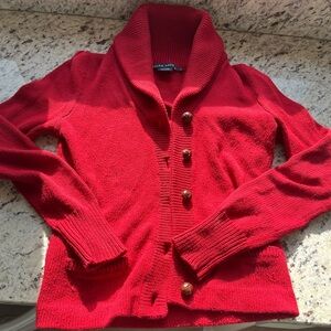 Ralph Lauren Christmas Shawl Collar Sweater Cardigan